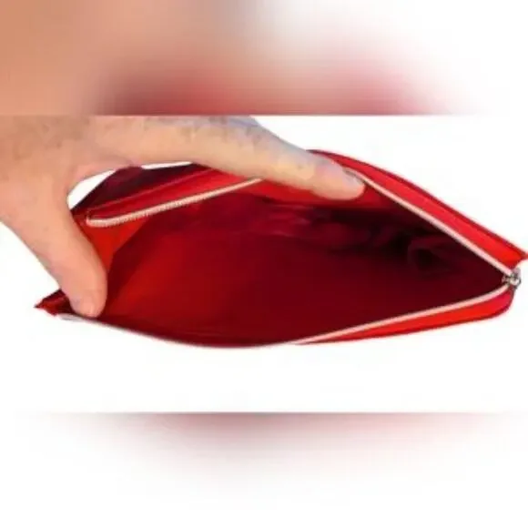 DIOR Beauty RED Cosmetic  Bag clutch Pouch case TROUSSE canvas Bundle - Picture 5 of 11